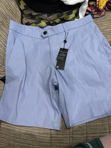 Greyson Clothier Golfshorts Wainscott Polyester 32 x 9 herronblau neu mit Etikett UVP 138 $ - Bild 1 von 5