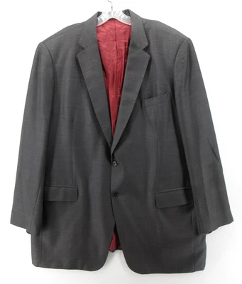 Abrigo Deportivo Ermenegildo Zegna Hombres 52 Gris Trofeo Lana Blazer Firma Forro Rojo Foto 1 de 4