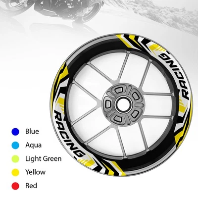 Calcomanía interior amarilla pegatinas llantas S12W para Kawasaki Z1000R 21 22 Foto 1 de 4