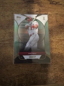 2025 Topps Welcome to the Club "3X MVP" MIKE TROUT #8 AQUA FOIL /75 - Foto 1 di 3