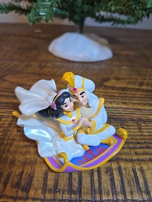 Disney HALLMARK Jazmín y Aladino Rey de los Ladrones Ornamento *Recuerdo De Colección* Foto 1 de 4