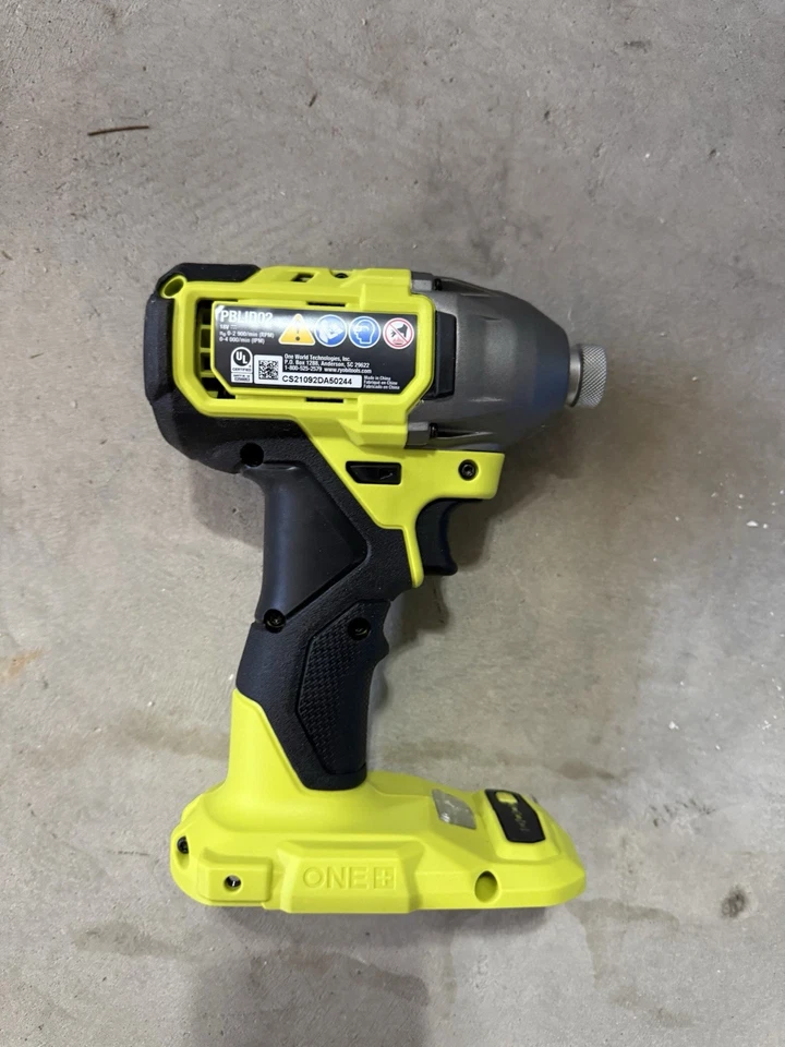 Driver de impacto Ryobi One+ 18V HP 1/4 pol sem escova 4 modos ferramenta somente PBLID02 - Imagem 1 de 1