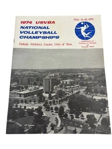 1974 USVBA Volleyball Championships Program Knoxville TN UT Stokely Center - Picture 1 of 8