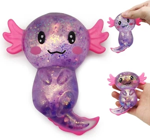Axolotl Sugar Squeeze Toy, Giocattolo Axolotl Squishy, 10 × 8 Cm, Axolotl Antist - Foto 1 di 12