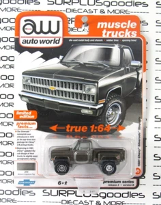 Auto World 2024 R3 Muscle Trucks: Graystone 1981 Chevrolet Silverado Stepside #B - Bild 1 von 8