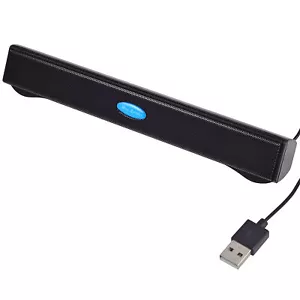 Tragbare Mini Speaker Sound bar USB Lautsprecher Stereo für PC Laptop Notebook - Bild 1 von 9