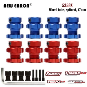 17mm Splined Widen 5353X Wheel Hex Nuts Adaptar For Traxxas Summit REVO T-Maxx - Picture 1 of 18