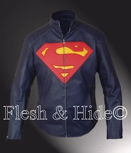 Kid's Man of Steel Superman Padded/Embossed Emblem Jacket - Picture 1 of 7