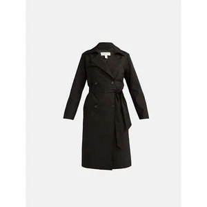Sofia Jeans Trench Coat Women's Size S(4-6)  Black Soot Double Breasted Belted - Picture 1 of 4