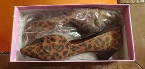 Paprika Cheetah Pattern 1" Heel Sz 10 Style Lynsey-S NEW - Picture 1 of 8