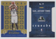 2015-16 Panini Excalibur Crusade Blue /199 Karl-Anthony Towns #19 Rookie RC