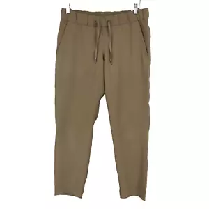 Pantaloni da jogging Lululemon donna gamba affusolata vita media 7/8 lunghezza marrone Luxtreme 8 - Foto 1 di 6