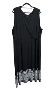 J Jill wearever Maxi Dress Plus 4x Floral Bohemian Sleeveless Lagenlook - Picture 1 of 6