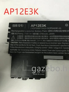 NEW Original Battery For Acer AP12E3K S7 S7-191 3790mAh 28WH 1ICP3/65/114-2 - Photo 1 sur 1