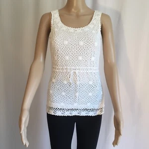 Ann Taylor White Sleeveless Top Women's Size XS - Picture 1 of 8