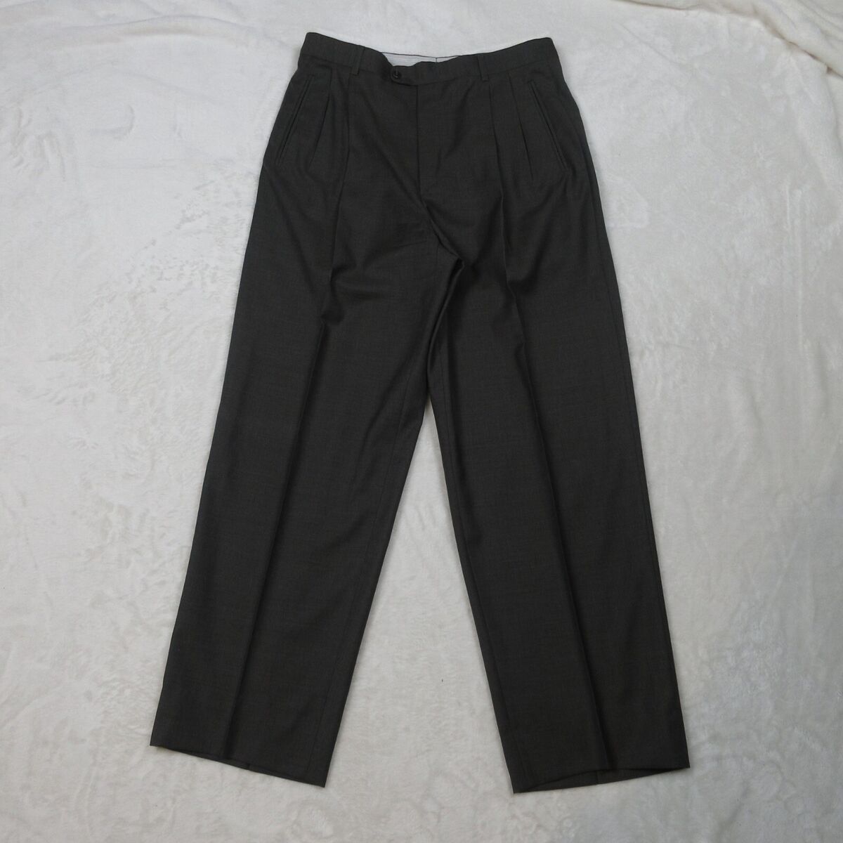 Pleated Wool Men's 30 in Inseam for sale | eBay Pleated Wool Men's 30 in Inseam for sale | eBay