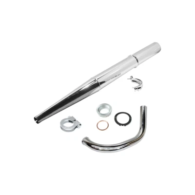 Auspuff Krümmer Mutter Simson S50 S51 S70 chrom Schellen Auspuffanlage komplett - Bild 1 von 4