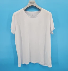 Marks & Spencer Damen 2x Weiter T-Shirt Kurzarmshirt Weiß in Gr. 52 - Bild 1 von 3