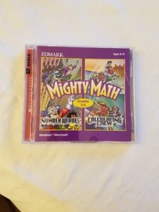 Edmark 2 Disc Mighty Math, Number Heros And Calculating Crew CD ROM Ages 8 & Up - Picture 1 of 5