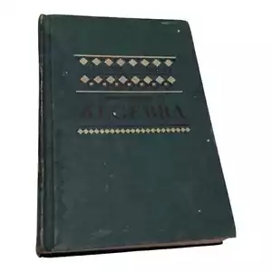 A First Course In Algebra 1947 Walter W Hart Hardback Hardcover Book Antique - Imagen 1 de 7