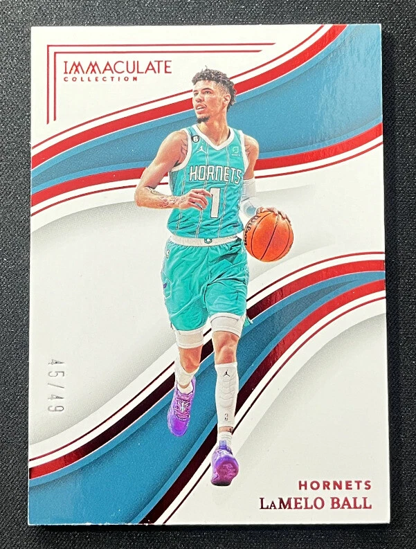 2022-23 Panini Immaculate Collection Basketball LaMelo Ball Red 45/49 Hornets