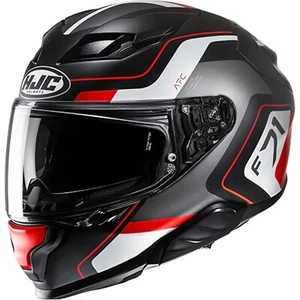 HJC Motorrad Helm L - F71 Arcan Integralhelm - schwarz-weiß-rot matt - Picture 1 of 5