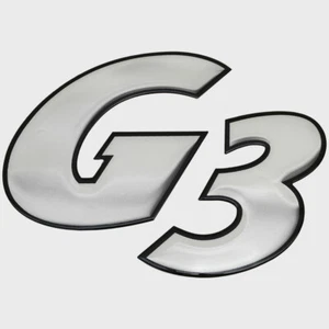 G3 Boat Raised Emblem Decal 73405423 | Logo Black Silver Sticker - Picture 1 of 3