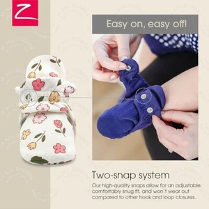 Stivaletti bambino Zutano unisex in cotone biologico con suole di presa - Foto 1 di 11