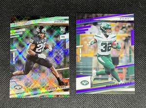 2022 PANINI PRESTIGE XTRA POINTS PURPLE MICHAEL CARTER #/199 + BREECE HALL XP RC