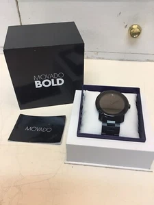Movado Trend Men’s Black Swiss Movement Watch - Picture 1 of 12