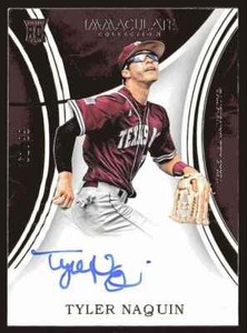 BB Tyler Naquin 2016 Panini Immaculate Collegiate Rookie Autographs 61/99
