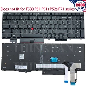New US Keyboard for Lenovo Thinkpad E480 E490 E580 E14 E15 E16 Gen Series 123456 - Picture 1 of 82