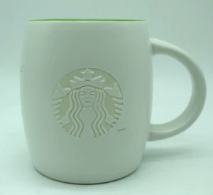 Tazza Starbucks 2011 barile inciso logo sirena in rilievo interno verde 14 oz. - Foto 1 di 4