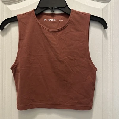 Aritzia TNA Action Top Women Small Brown Tank Stretch Athletic Athleisure Active - Image 1 of 4