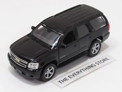 WELLY 2008 CHEVY TAHOE LT GLOSS BLACK 4.5" LONG FREE SHIP - Image 1 of 4
