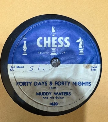 BLUES 78 Muddy Waters FORTY DAYS & FORTY NIGHTS/ALL ABOARD Chess 1620 G - Imagem 1 de 2