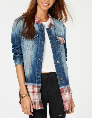 Chaqueta de mezclilla a cuadros American Rag para mujer Cie talla XXL Foto 1 de 4