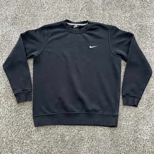 Nike maglione uomo grande nero club felpa pile manica lunga abbigliamento sportivo - Foto 1 di 7