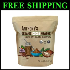 Cacao biologico in polvere Anthony's 5 libbre di qualità premium - senza glutine e senza OGM - Foto 1 di 9