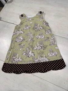 Frances Elizabeth Originals Girls Size 5 Boutique Kids Colonial Pattern Dress - Picture 1 of 12