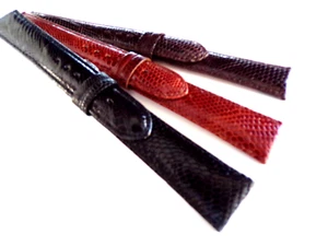 Gen Lizard XL Extra Long Black Brown watch band strap IW SUISSE 16 17 18 19 20mm - Picture 1 of 16