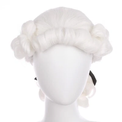 Onedor Kid's Long Curly Colonial Judge Cosplay Wigs (george washington wig) - Image 1 of 4