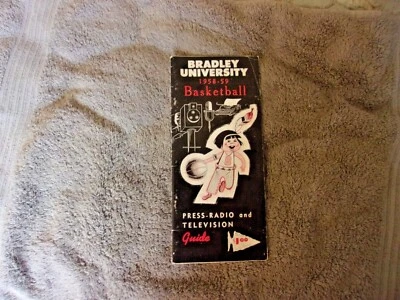 1958-59 BRADLEY BASKETBALL MEDIA GUIDE Yearbook 1959 NIT OZZIE ORSBORN Program  - Image 1 of 4