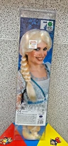 Parruca Bionda con Treccia come Principessa Elsa Disney Frozen - Foto 1 di 1