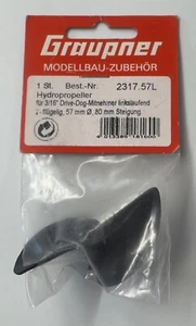GRAUPNER NO 2317.57L HYDRO PROPELLER FOR 3/16 DRIVE DOG DRIVER,2 BLADED,57MM DIA - Picture 1 of 3