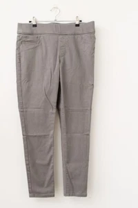 Lauren Ralph Lauren womens pull on elastic waist gray pants Sz 12 34x28.5 office - Picture 1 of 8