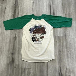 Vtg 1982 Hiney Winery Texas by Big Red & Thor Promo Raglan 3/4 Sleeve T-Shirt S - Picture 1 of 12