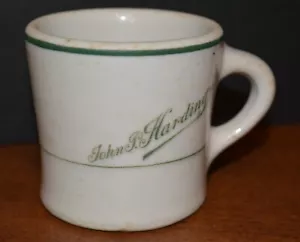 Taza de colección John P. Harding's Restaurant Ware Stanford/Stearnes Co. rayas verdes - Imagen 1 de 8