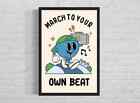 Your Own Beat Retro poster Choose your Size