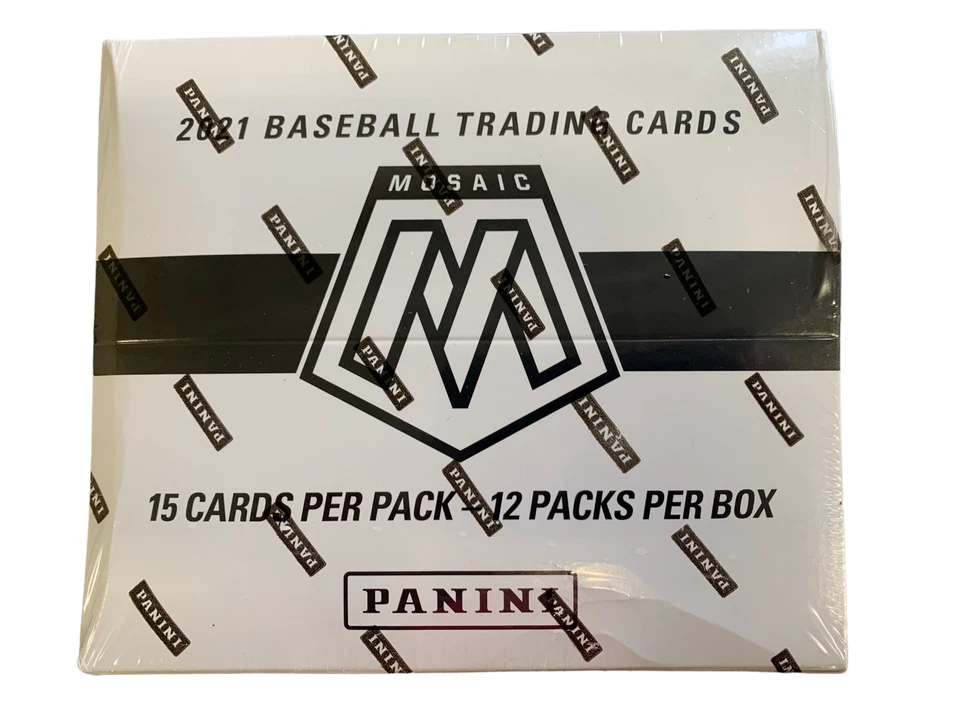 2021 Panini Mosaic Baseball Cello Fat Pack 15 Card Sealed Box 12 packs - Image 1 of 1